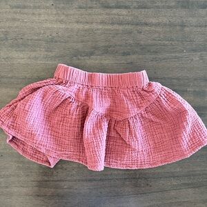 Rylee + Cru Textured Pink Skirt